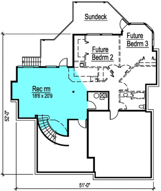 Basement Plan for House Plan #571422