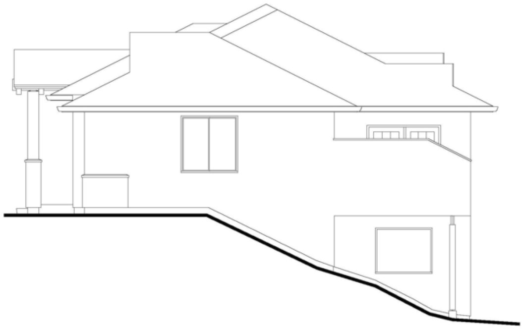 Right Elevation for House Plan #571142