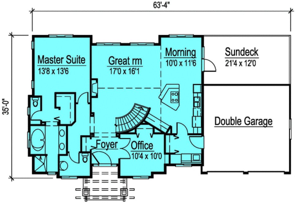 Main Floor Plan for House Plan #571142