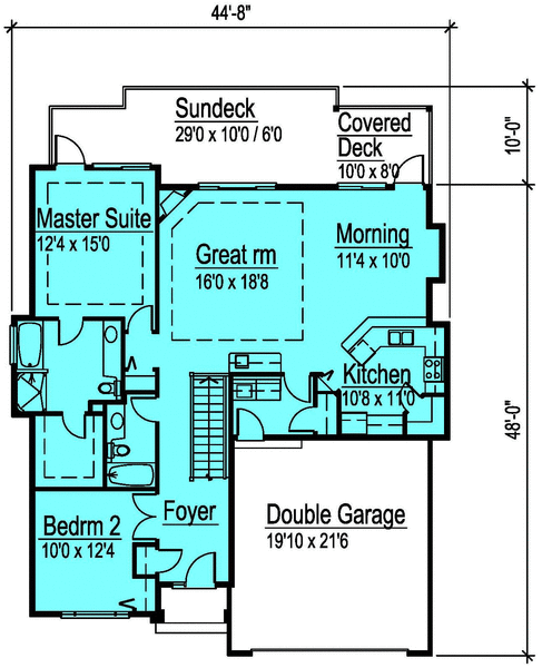 Main Floor Plan for House Plan #574941