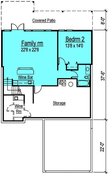 Basement Plan for House Plan #570432