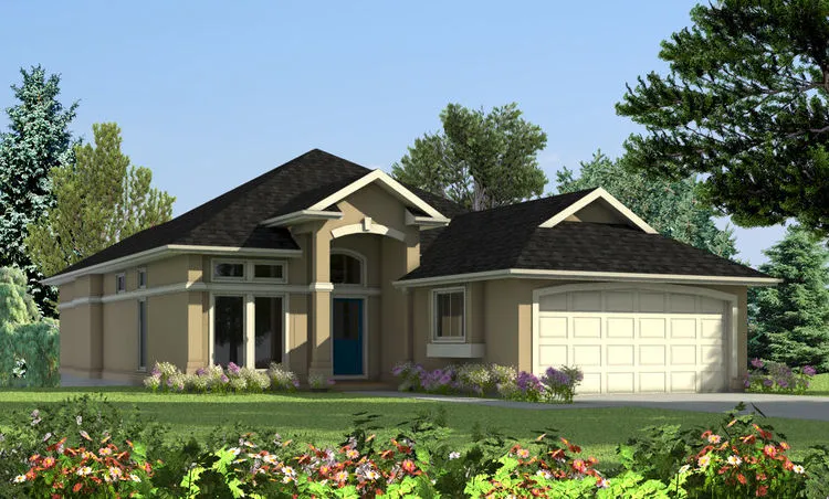 Full Rendering for House Plan #570432