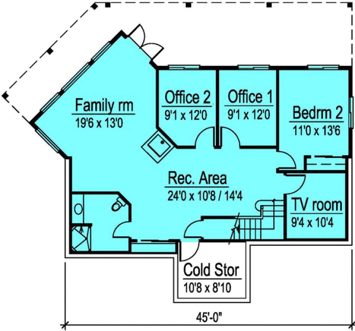 Basement Plan for House Plan #576872