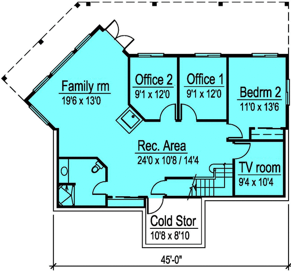 Basement Plan for House Plan #576872