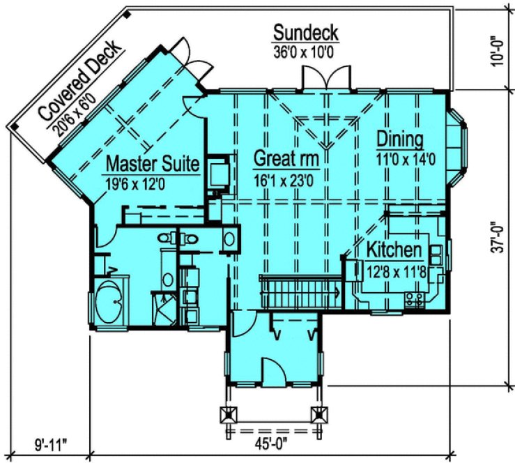 Main Floor Plan for House Plan #576872