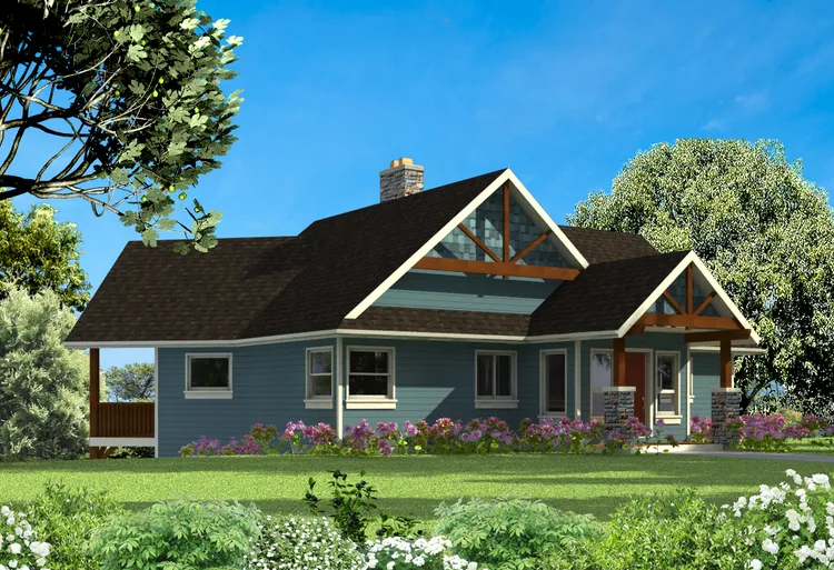 Full Rendering for House Plan #576872