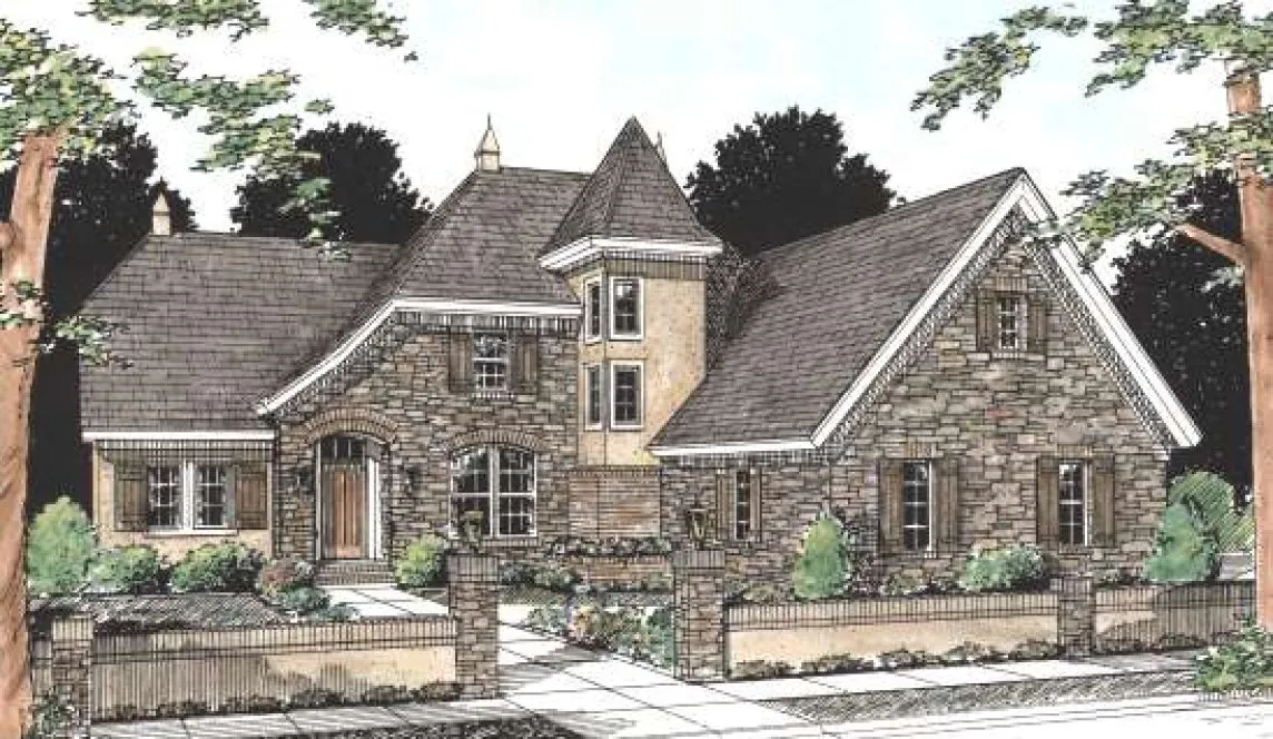 Full Rendering for House Plan #243604