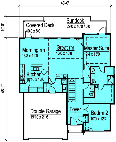 Main Floor Plan for House Plan #570351