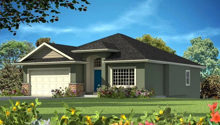 Full Rendering for House Plan #570351