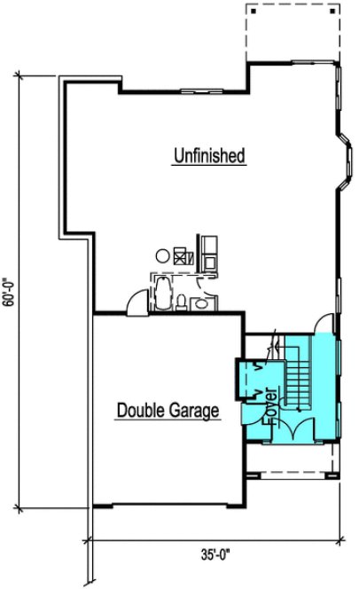 Basement Plan for House Plan #574081