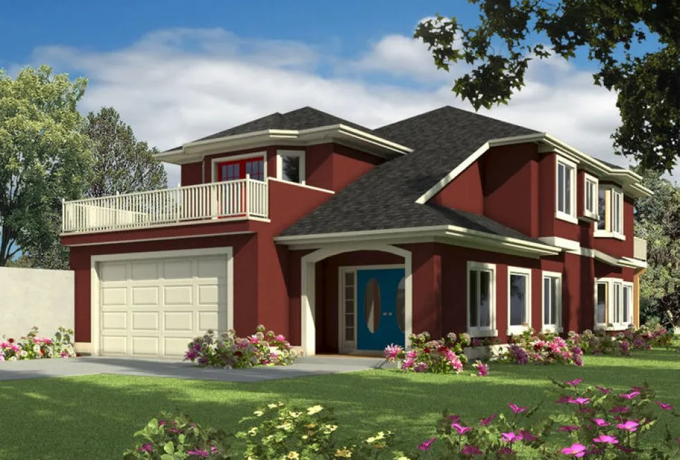 Full Rendering for House Plan #574081