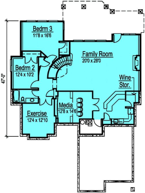 Basement Plan for House Plan #575104