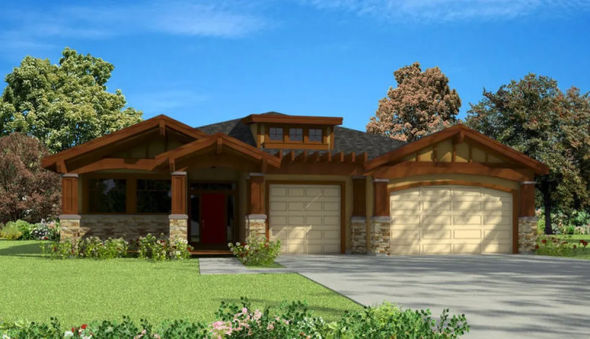 Full Rendering for House Plan #573454