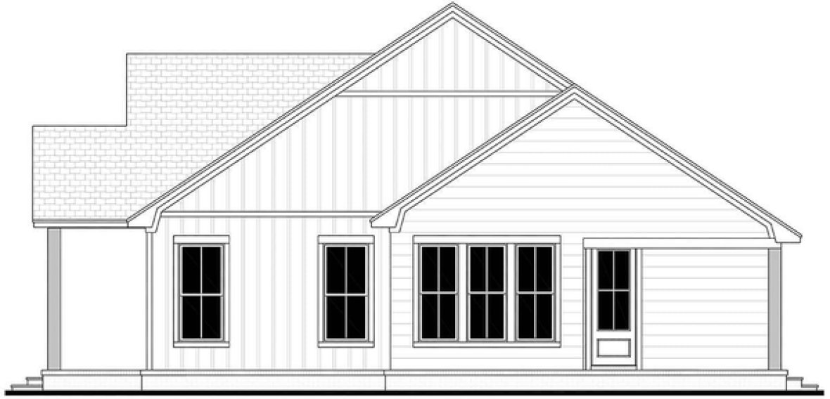 Right Elevation for House Plan #309931