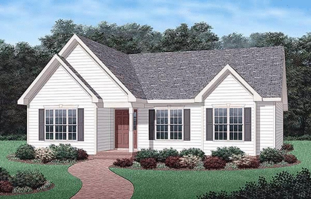 Full Rendering for House Plan #651621