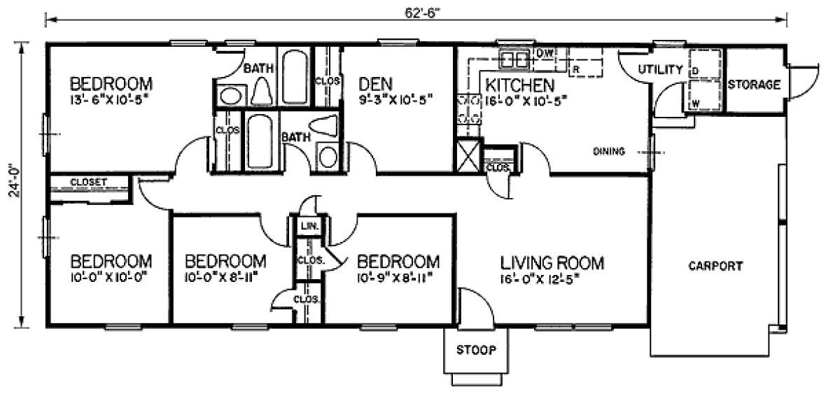 Main Floor Plan for House Plan #656621