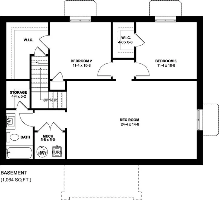 Basement Plan for House Plan #580988