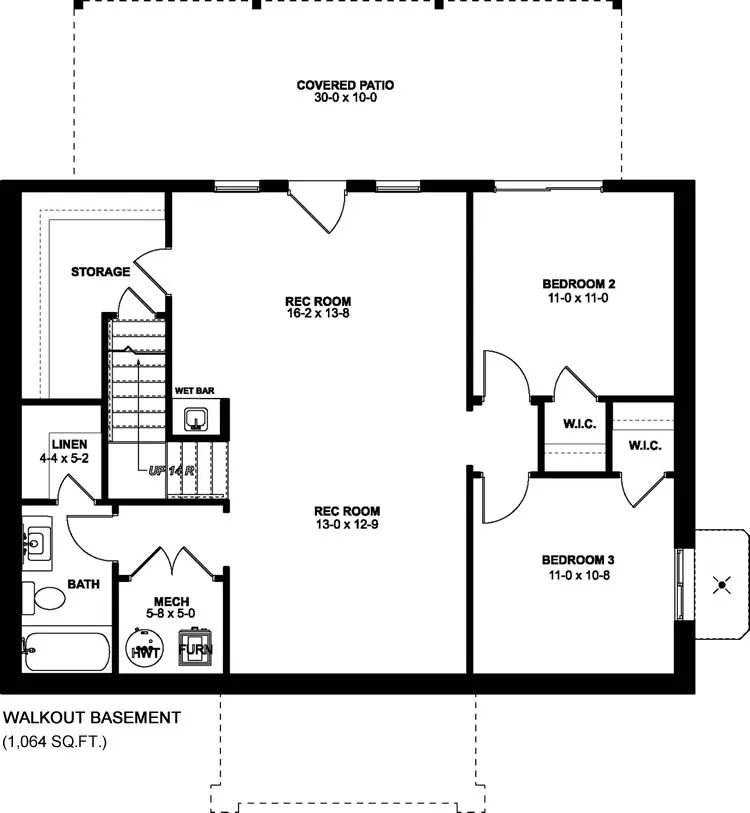 Basement Plan for House Plan #580988