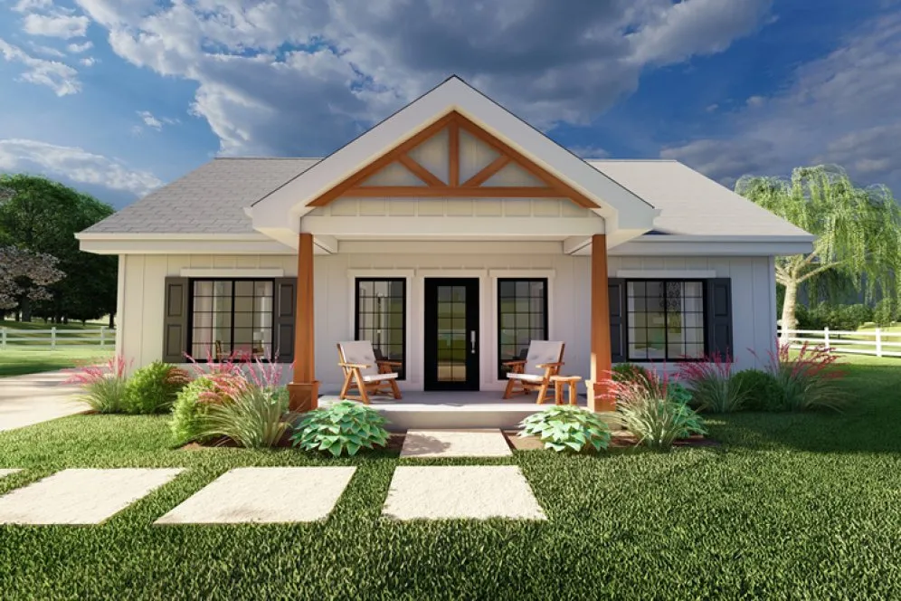 Full Rendering for House Plan #580988