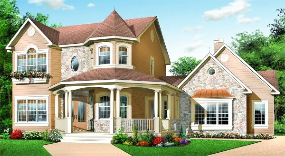 Full Rendering for House Plan #148982