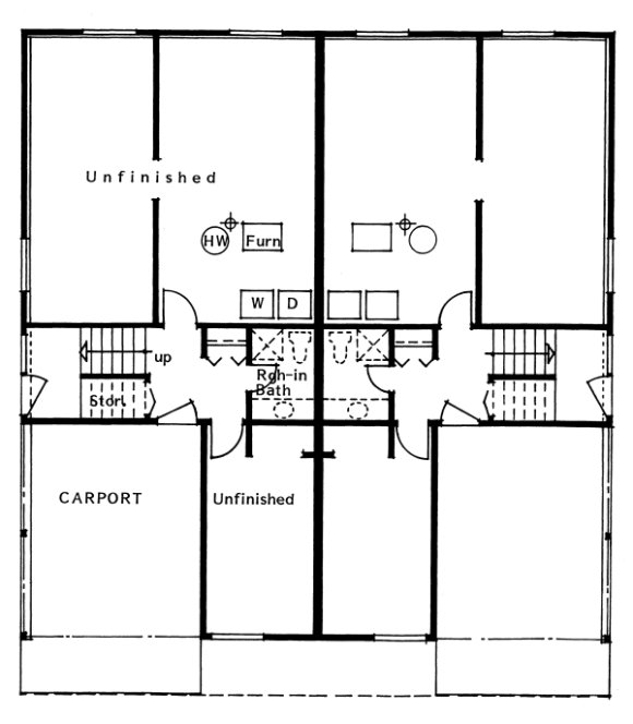 Basement Plan for House Plan #200512