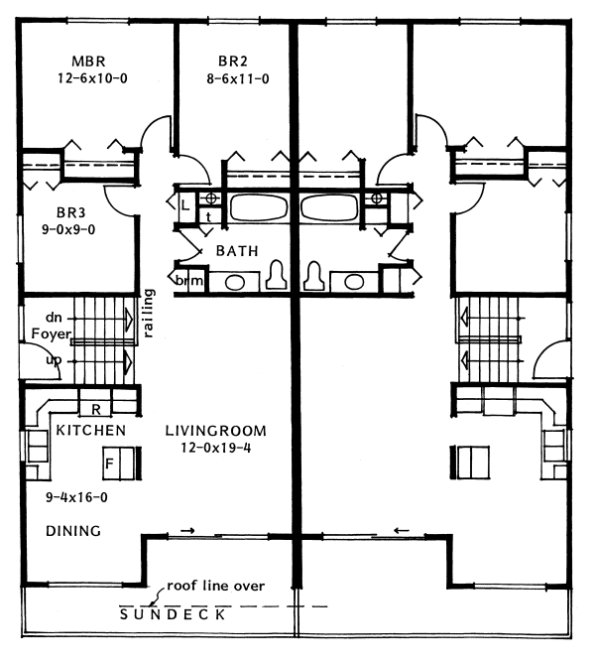 Main Floor Plan for House Plan #200512