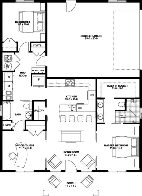 Main Floor Plan for House Plan #581226