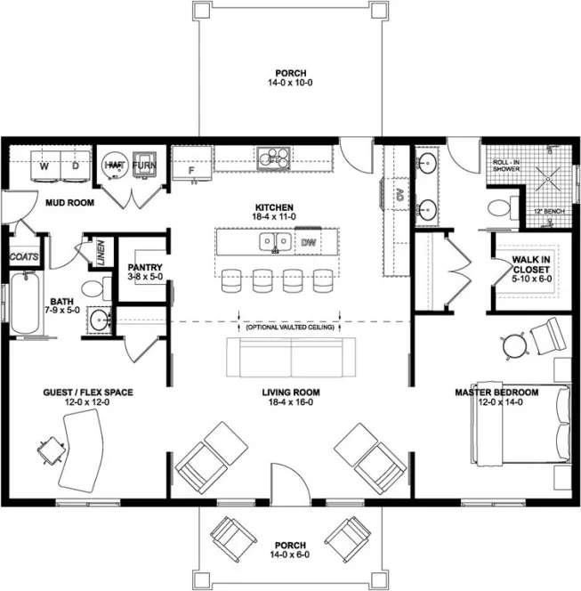 Main Floor Plan for House Plan #581232
