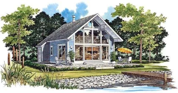 Full Rendering for House Plan #529501