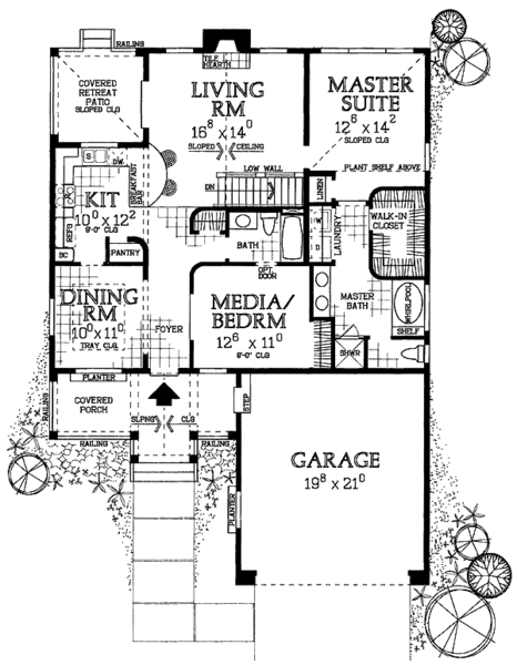 Main Floor Plan for House Plan #523721