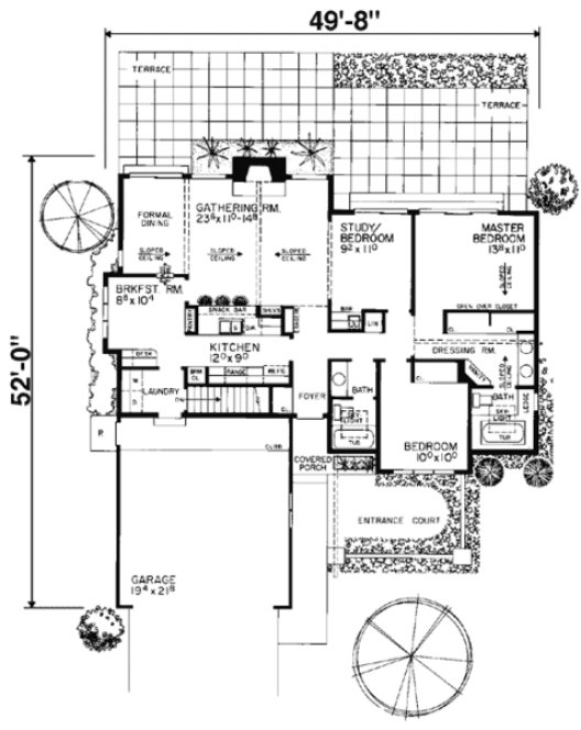 Main Floor Plan for House Plan #527831