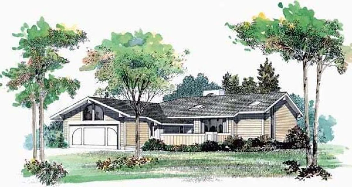 Full Rendering for House Plan #527831