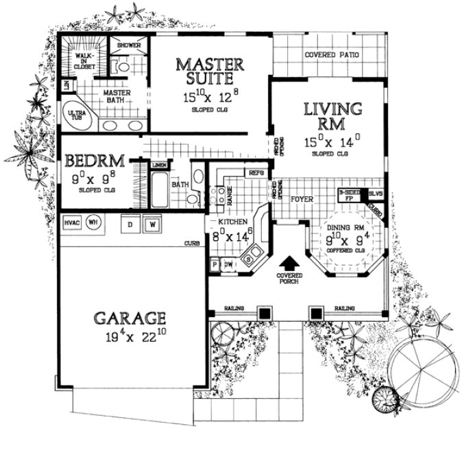 Main Floor Plan for House Plan #528111