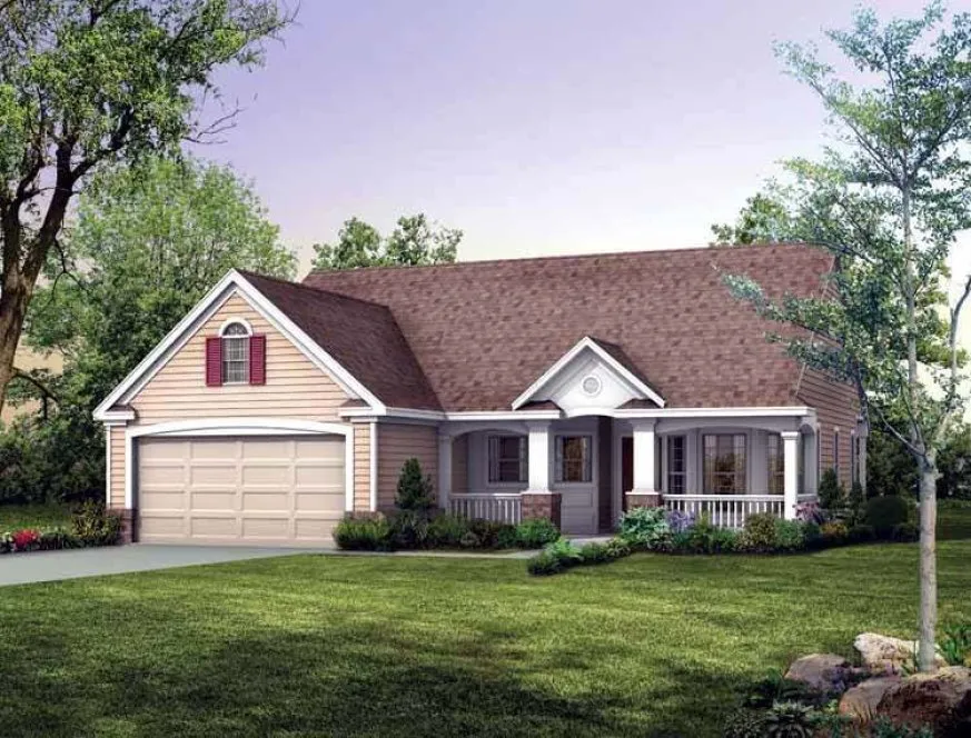 Full Rendering for House Plan #528111