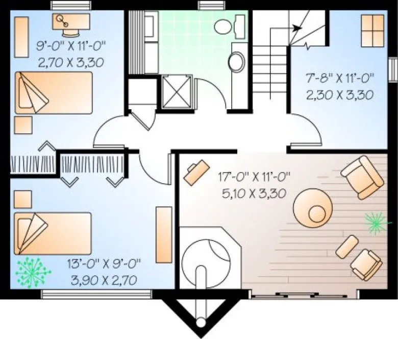 Basement Plan for House Plan #148092