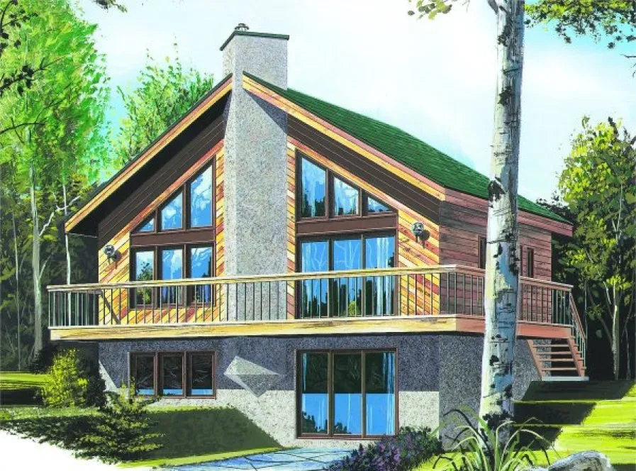 Full Rendering for House Plan #148092