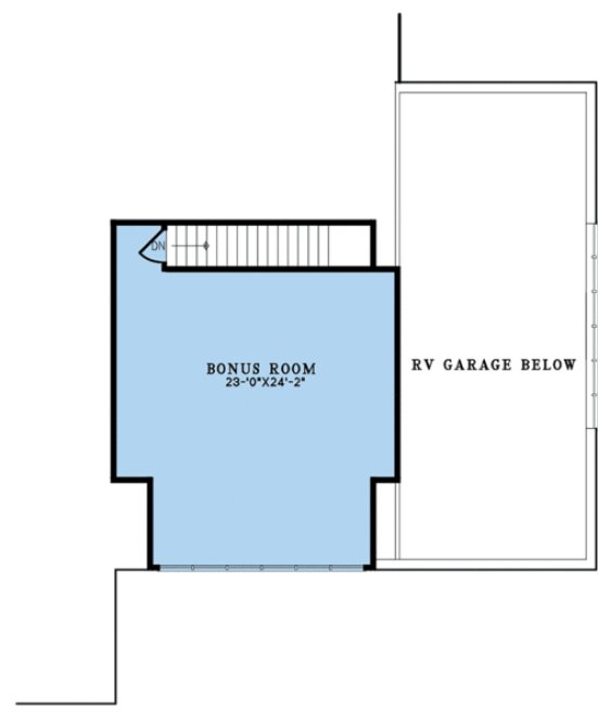 Attic Plan for House Plan #317552