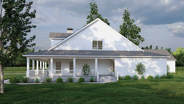 Left Elevation for House Plan #319612