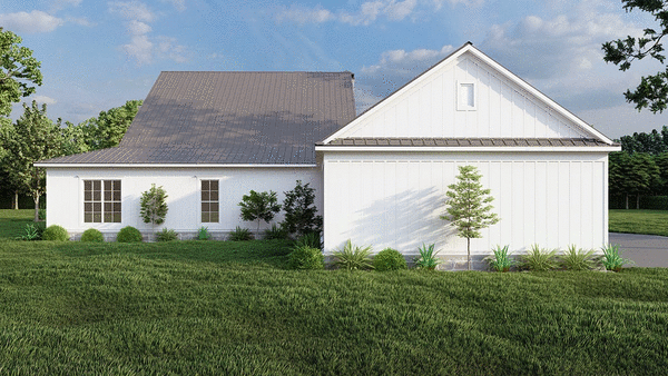 Rear Elevation for House Plan #319612