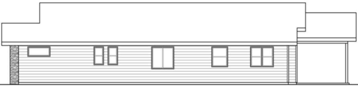 Right Elevation for House Plan #341822