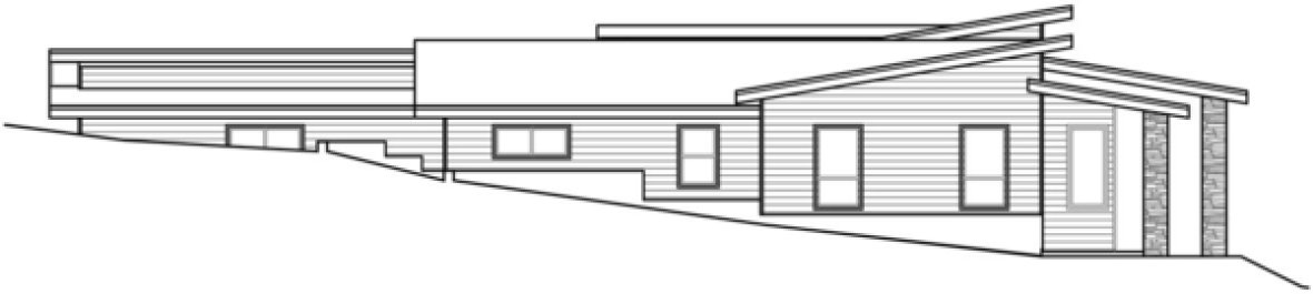 Rear Elevation for House Plan #347752