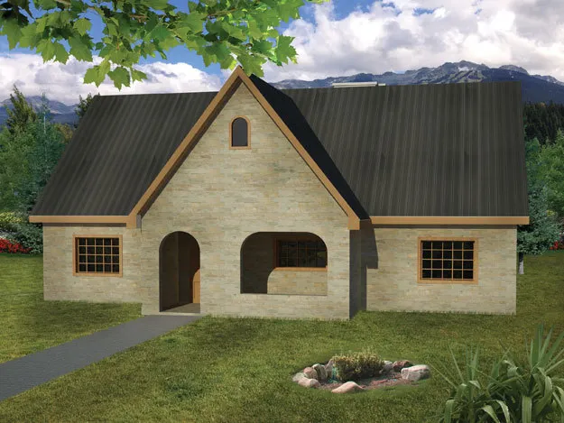 Full Rendering for House Plan #567041