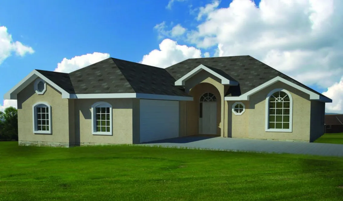 Full Rendering for House Plan #560451