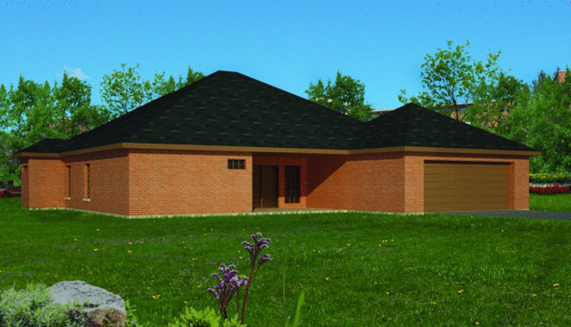 Rear Elevation for House Plan #563302