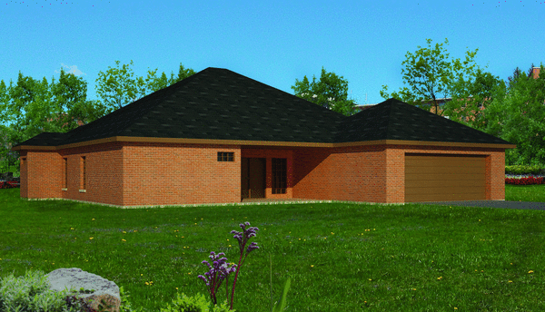 Rear Elevation for House Plan #563302