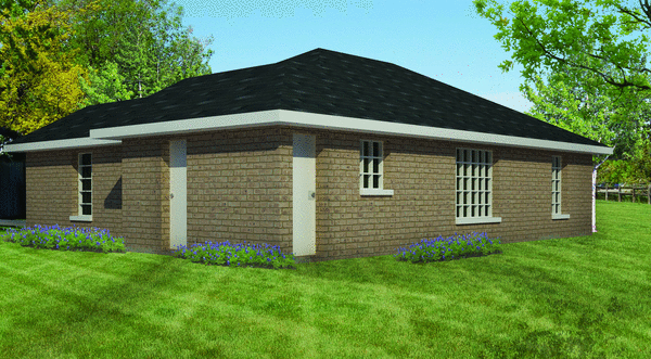 Rear Elevation for House Plan #561411