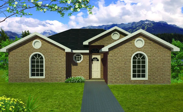 Full Rendering for House Plan #561411