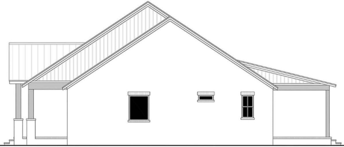 Right Elevation for House Plan #300042