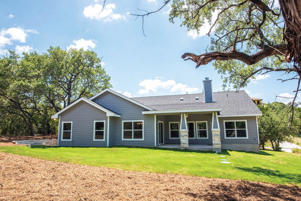 Rear Elevation for House Plan #157042