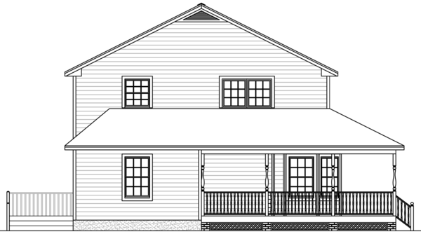 Right Elevation for House Plan #740313